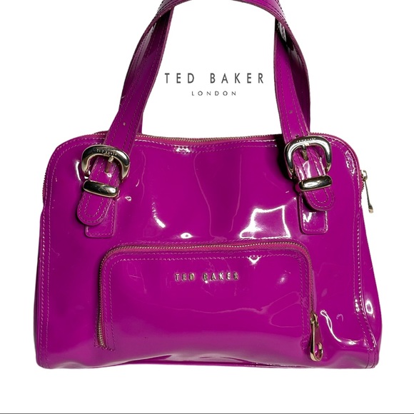 Ted Baker London Handbags - Ted Baker Purple Patent Leather Handbag